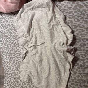 Cozy Gray Drawstring Shorts